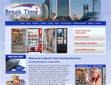 Tablet Screenshot of breaktimevendingservices.com